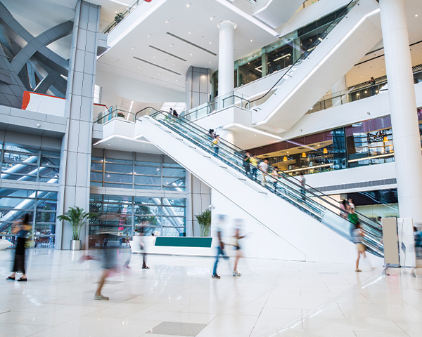 Shopping mall interior